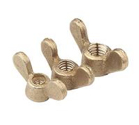 JIEYUZYUO 2/5/10/20Pcs Wing Nut - Brass Butterfly Nut M4 M5 M6 M8 M10 M12 M14 M16 M20 Bolt Cap Hand Twist Screw Nails Components/Color/M16(2Pcs)