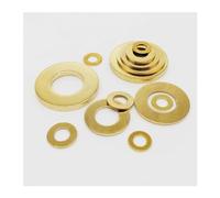 JIEYUZYUO 20/50/100Pcs Solid Brass Copper Flat Washer Plain Gasket Pad for M2/M2.5/M3/M4 M5 M6 M8 M10 M12 Screw Bolt/Color/50Pcs M8*16 * 1Mm