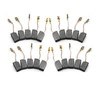 JIEYUZYUO 20Pcs/Pack Graphite Copper Motor Carbon Brushes, Tight Copper Wire,For Electric Hammer/Drill Angle Grinder 6X8X14Mm