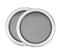 JIEYUZYUO 2Pcs Speakers Cover 2/3/4/5/6.5/8/10 inch Protective Mesh Plastice Protective Grille Circle Speaker Accessori/C