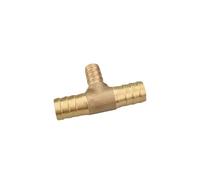 JIEYUZYUO 4/6/8/10/12/14/16/19/25Mm Hose Barb Tail Tee 3 Ways Reudcing Brass Pipe Fitting Splitter Coupler Adapter Connector Water Gas Oil/1Pc/5-5-5Mm