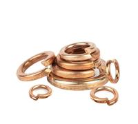 JIEYUZYUO 5/10/100/200Pcs Bronze/Copper/Brass Split Spwasher M2 M2.5 M3/M4 M6 M8 M10 M12 Elastic Gasket Shells Pad Splock Washerloose/Color/M12-5Pcs