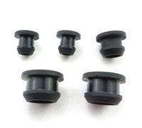 JIEYUZYUO 5-30Mm Silicseal End Caps Round Rubber Gasket Stopper Fory Plate Heat Resistance Water Sink 10Pcs Hole Plug Seal Gasket/Black/a 7.5Mm