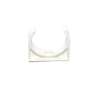 JIEYUZYUO 5-50Pcs 20Mm-50Mm White PVC Pipe Clamp U Type Pipe Strap Garden Irrigation Water Connector Aquarium Adapter Clip Pipeline/20Mm/50Pcs