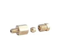 JIEYUZYUO 5Pcs Compression Ferrule Tube Compression Fitting 4-8Mm Od Tube Connectorhine Tool Lubrication Brass Oil Pipe Fitting Adapter/G1I4 6Mm/ Size