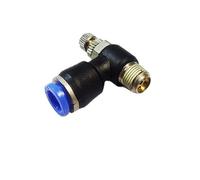 JIEYUZYUO 6Pcs Sl Pneumatic Fittings 1/8'' 1/4" 3/8" Cylinder Throttle Speed Controller Pressure Relief Valve Air Hose Connector Regulator/Sl10-01/ Size