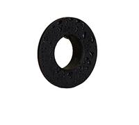 JIEYUZYUO Bathroom Blackd Sink Hole Round Overflow Cover 1Pc Copper Basin Kitchen Insert Brass Six-Foot Chrome Plug Washbasin/Black