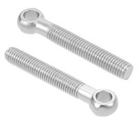 JIEYUZYUO Lifting Eye Bolt 2 Pieces,M14Hinery Shoulder Swing Lifting Eye Bolt Ss 304 for Home Renovation, Fasteners/Color/M14*80Mm
