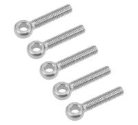 JIEYUZYUO Lifting Eye Bolt 5 Pieces,Stainless Steel Heavy Dutyhinery Shoulder Lifting Eyebolts, M12 Metric Thread/Color/M12*55Mm
