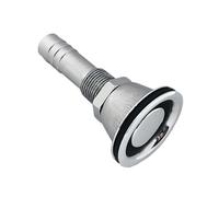 JIEYUZYUO Marine Boat Gas Fuel Tank Air Vent for 5/8" Hose Stainless Steel 316 Flush Mount Thru Hull Tank Vent Mounting Gasket Hardware/Straight