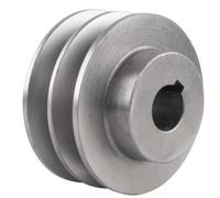 JIEYUZYUO Outer Diameter 70Mm Belt Pulley Double Groove 2A Head Iron Outer Motor Pulley Diesel Generator V-Belt Pulley/22Mm