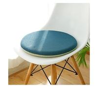 JIEYUZYUO Round Memory Foam Round Seat Cushion Pillow,Slip Soft Seat Pad/Comfortable Chair Pad Withhine Washable Cover/K Blue/45 * 45Cm