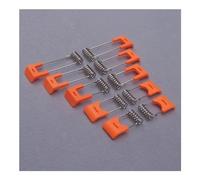 JIEYUZYUO Steel Springs Metal Clamps 10Pcs for Led Downlight Panel Light Ceiling Light Spcirclip with Rubber Sleeve DIY Lighting Accessory/Color/Length 55Mm