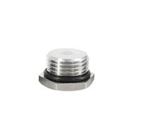 JIEYUZYUO Ts-Screw, 1Pc Nptt Metric Male Thread Ss 304 Hex End Cap Outer Hexagon Solid Plug with O-Oil Water Pipe Fitting/Color/Npt 1