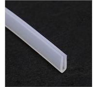 JIEYUZYUO U-Shaped Transparent Rubber Sealing Strip Trim Seal U-Seal Channel Edge Protector Sheet Length 5M/Color/7Mm*13.0Mm