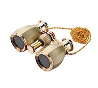JIEZM 4X30 Binocular Telescope Opera Glasses Coated Theater Glass Retro Binocular with Chain Telescopio Lady Gifts 4 Colors