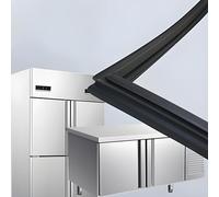 JIEZM Stainless Steel Reach-In Commercial Replace Your Door Seal Commercial Refrigerator Cooler or Freezer Door Magnetic Seal Custom Made to your Size