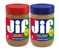 Jif Peanut Butter Spread | Gluten Free | Extra Crunchy & Creamy Combo Pack | 454g each Jar