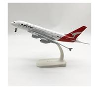 JIFEICHUAN Decorated airplane models 20cm For Air Australian Qantas 380 Die-cast Alloy Aircraft Model Commemorative Gifts