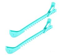 JIfengan Ice Skate Guards, Ice Skate Blade Covers Ice Skating Protector Ice Hockey Equipment with Adjustable Buckle, for Ice Skating, Figure Skates, Hockey (Lake Blue)