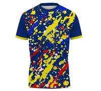 JIFENLI Unisex 3D Print t-Shirts Lightning T Shirt for Men Badminton Tennis Series Quick Drying 3D Print Sweatshirt Sportswear Comfortabletee O-Neck Short Sleeve