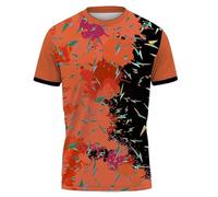 JIFENLI Unisex 3D Print t-Shirts Lightning T Shirt for Men Badminton Tennis Series Quick Drying 3D Print Sweatshirt Sportswear Comfortabletee O-Neck Short Sleeve