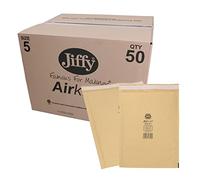Jiffy 50pk Genuine Gold Bag Airkraft Bubble Padded Mail Bag Envelope Size 5