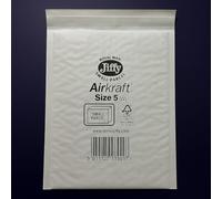 Jiffy Airkraft White Bubble Mailer Size 5 360x290mm Box of 10