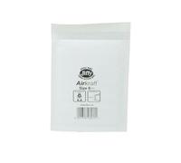Jiffy Bags Airkraft White AK0 170x210mm Padded Bubble Envelopes, Postal Mailing Bags - Pack of 100