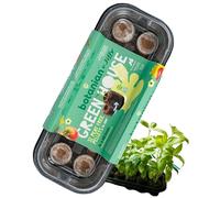 Jiffy Botanian Complete Mini Greenhouse Kit with 12 Peat Free Pellets - Ecofriendly Seed Starting Tray and Germination Kit, Plant Starter Pack For Indoor or Outdoor Vegetables, Herbs, and Flowers