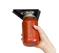 Jiffy Twist Jar Opener - Effortless Opener for Any Size Bottle or Jar Mounts Under Cabinet with Industrial Adhesive - Zero Slip Blade Protector - Must Have for Seniors & Arthritis Made In USA
