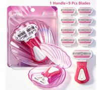 JIFULI Women's Razor Bikini Body Shaver 3 Layer Stainless Steel Replaceable Blad