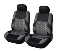 Jifuphav Car Seat Protectors Customized Four Seasons Universal Polyester Full Set Car Seat Covers Car Seat Cover(SN-1701-4PC-GY)