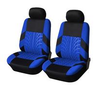 Jifuphav Car Seat Protectors Customized Four Seasons Universal Polyester Full Set Car Seat Covers Car Seat Cover(SN-1701-4PC-BL)
