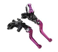 Jifuphav Motorcycle Handlebar Clutch Brake Lever 2025 Motorcycle Brake Clutch Lever Hydraulic Cylinder(for Purple)