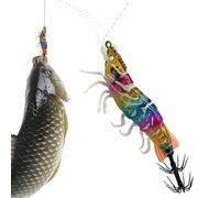 Jig Baits for Saltwater Squid | Artificial Glow in the Dark, Artificial Fish Hook Shrimp Shape - For Water Rivers Lakes Ponds for Family Holidays Nights
