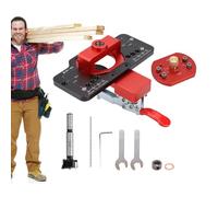 Jig for Invisible Hinges | Precise Adjustable Drilling Accessory for Woodworking and Carpentry | For Kitchen Cabinet Doors | for Projects, Workshops, Factories and Carpenter