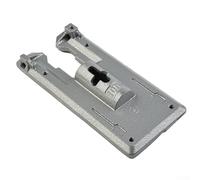 Jig Saw Base Plate Replacement for 4304 Floor Set Jigsaw - Aluminum & Iron Construction, Black and Silver Finish, Stable Quick-Change Design