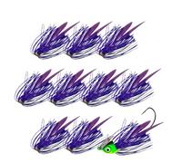 Jig Skirts | Set of 10 Silicone Skirts for Fishing Lures - Fishing Equipment for Survival at Sea, Perfect for Young Friends, Family and Outdoor Activities Such as the