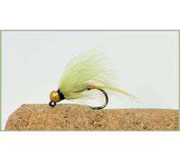 Jig Trout Flies, Olive Hackled, Jig Flies, Barbless, Choice of size and quantity, Euro Nymphs (12, Mixed)