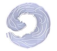 JIgeren Baking Pan Creative Sea Waves Desktop Ornaments Epoxy Resin Mold Crystal Silicone Mould Transparent 2