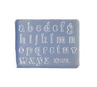 JIgeren Baking Pan Mini Letter Numbers 3D Nail Art Decorations Epoxy Mold Silicone Mould Transparent 6