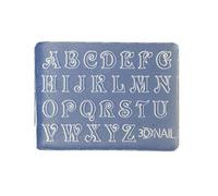 JIgeren Baking Pan Mini Letter Numbers 3D Nail Art Decorations Epoxy Mold Silicone Mould Transparent 5