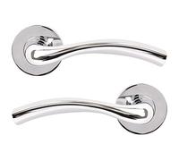 Jigetch JTF1000 Solar Door Handles, Polished Chrome