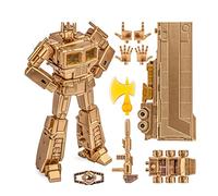 JIGFLY 5in Anime The Golden Lagoon Golden (with Carriage) Transformation Autobot Commander Truck Head Model Robot Toys Action Figure KO Version