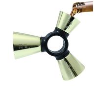 Jigger for Bartending - Heavy Duty Stainless Steel Measurement 3 End, Measuring Cup Cocktail Jigger | Professionals Enthusiasts Beginners Lovers Families Friends