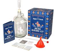 Jigger N' Dash Mead Making Kit - Reusable Do-It-Yourself Honey Mead Making Kit - Mead Kit Complete - All the Mead Supplies You Need Makes 1 Gallon of Mead - Mead Brewing Kit Home Brewing Starter Sets