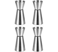 Jigger Spirit Measure,4 PCS Stainless Steel Jigger Bar Measuring 15/30ML Double Measuring Liquid Jigger Measure Cup for Party Bar Cocktail Shot Drink Shaker