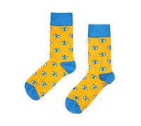 jiggle wiggles Special Design Cotton Long Funny Socks Model for Men and Women - Colorful Socks for Unisex Cute Fun Socks, Eyes, 4.5-7.5