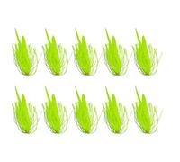 Jiggrocks for Bass Fishing, Silicone Jig Skirts Fishing Bait, Pack of 10 Luminous Silicone Bait Kit, Flexible Fish Tackle Accessories for Use of Bass Freshwater Sea Carrier